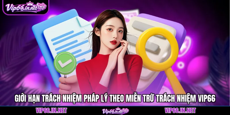 Giới hạn trách nhiệm pháp lý theo miễn trừ trách nhiệm VIP66